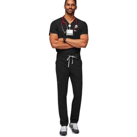 Figs Technical Collection Cairo Cargo Scrub Black Size XL Reg Length - Picture 1 of 14